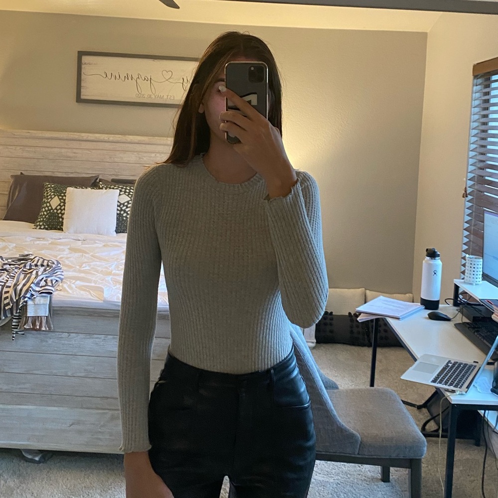 Waffle knit bodysuit